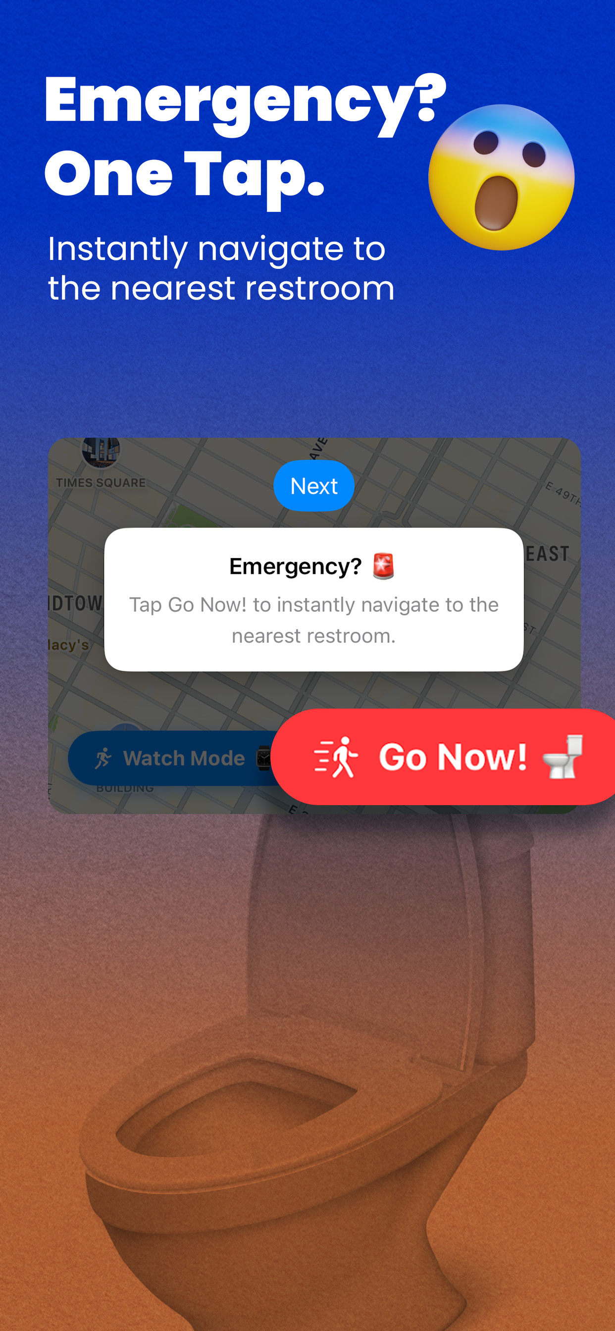 PortaDash Go Now screen